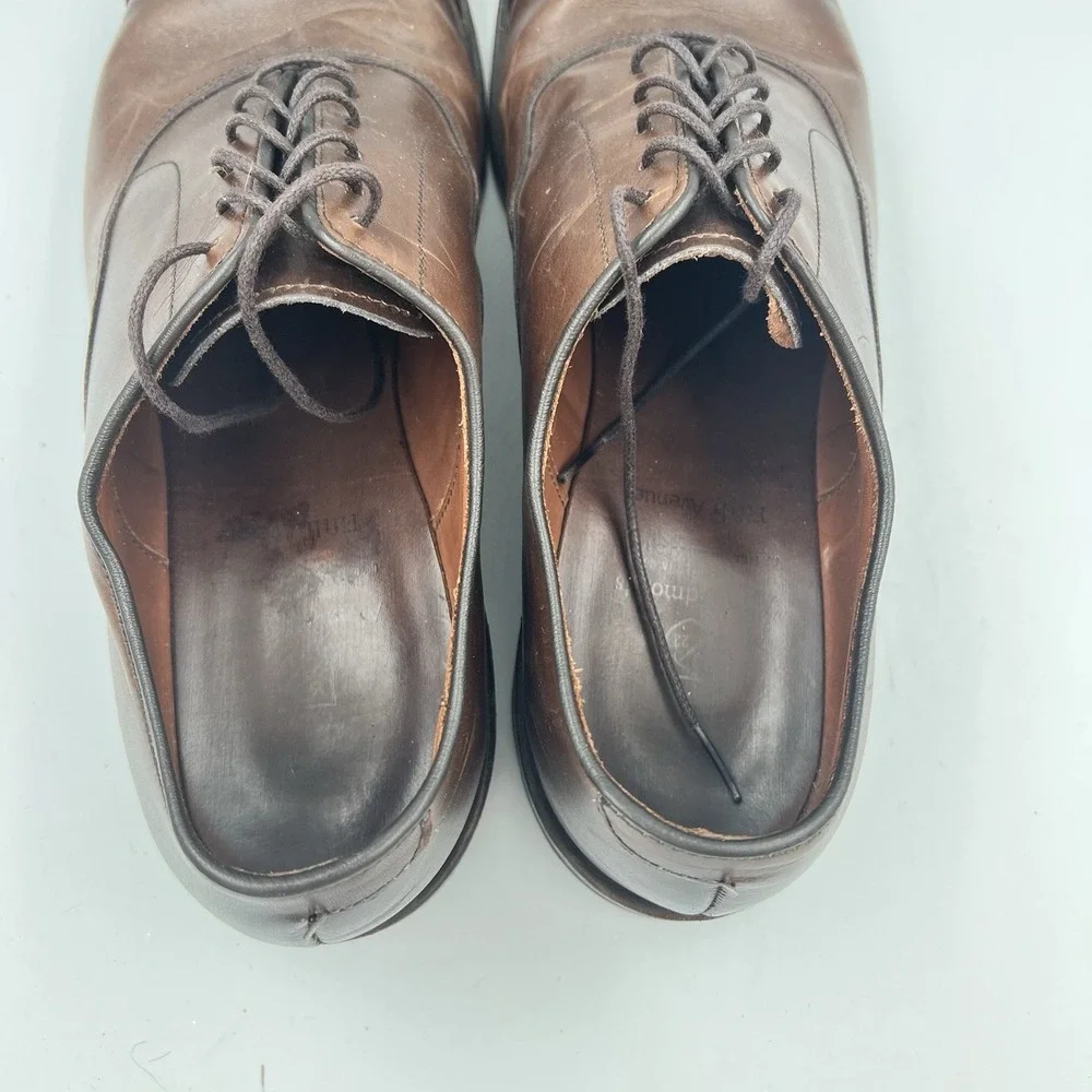 Allen Edmonds Fifth Avenue Shoes Men's 10.5 D Brown Leather Oxford Made In USA